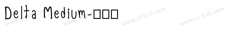 Delta Medium字体转换